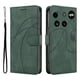 thumbnail image 1 of Funda tipo cartera con tapa para Nothing Phone 3 con tarjetero, soporte y cubierta magnética Verde, 1 of 5