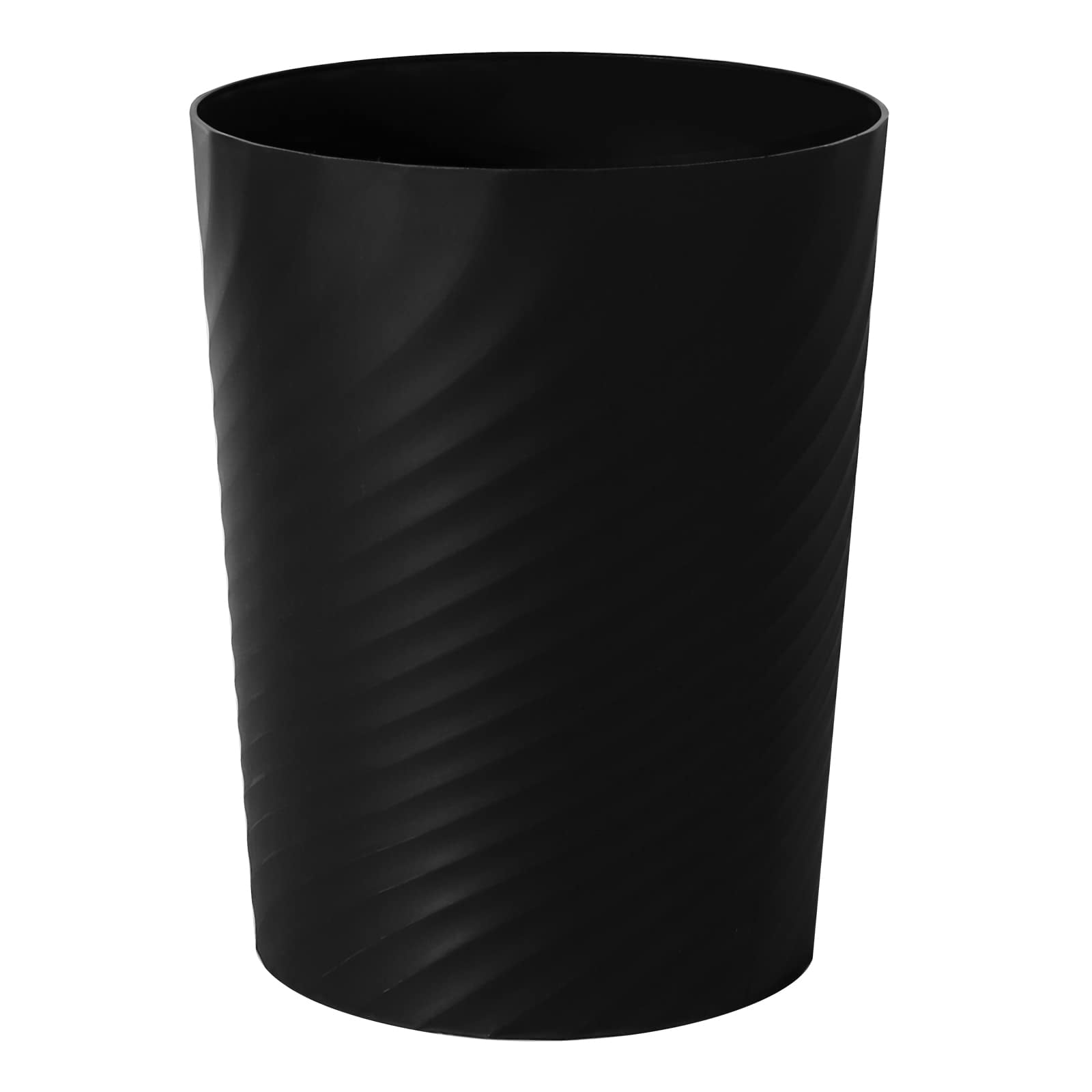 Bote De Basura Uujoly De Plástico, 6.5 X 7.8 X 10 Pulgadas, 6.8 L/1.8 Galones, Negro