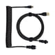 thumbnail image 3 of Cable En Espiral USB A Tipo C De 1,8 M, Negro, Extensible, Para Teclado Mecánico, 3 of 4
