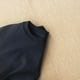 thumbnail image 2 of Camiseta de Mujer de Manga Corta, Camiseta Ajustada de Cuello Redondo, casual y Moderna, top de Mujer de Algodón de color Puro, Negro Claro, 2 of 8