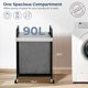 thumbnail image 4 of Carrito clasificador rodante Laundry Hamper STO STO 90L, gris, 4 of 6