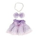 thumbnail image 1 of Vestido De Muñecas De 3 Piezas Con Collar De Horquilla Con Lazo Conjuntos Informales Para Muñecas De 38 Cm Violeta, 1 of 3