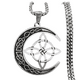 thumbnail image 1 of Collar Nudo de Brujas con Media Luna Acero Inoxidable, 1 of 2
