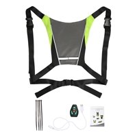 Genérica - Chaleco Led Reflectante Señalización Ciclismo Control Remoto Verde