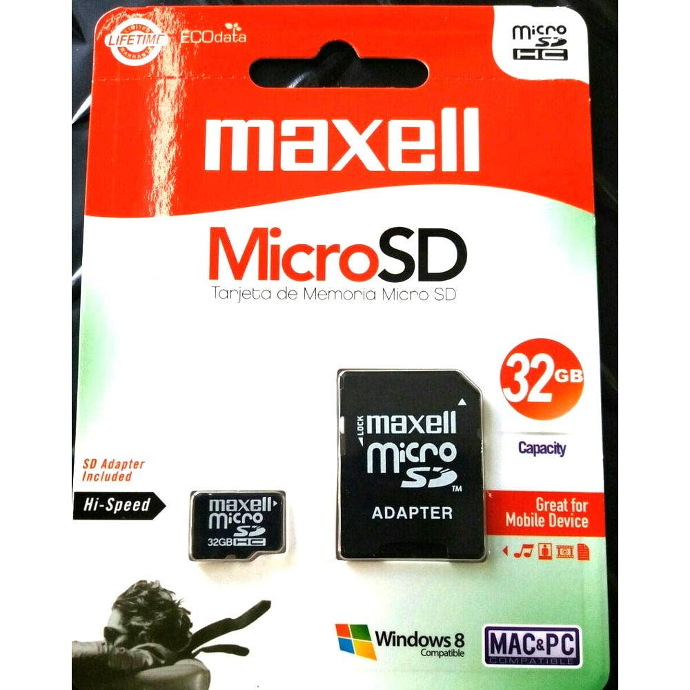 Maxell - Mem Micro Sd 32gb Mcsd32gb