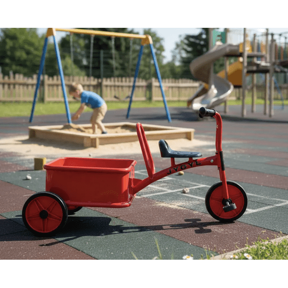 Triciclo Infantil Pedal con Carrito Porta Juguetes - Rojo