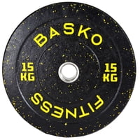Basko Fitness - Bumper Plate Disco 15 Kg Pesas Unidad