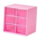 thumbnail image 3 of Organizador De Cajones Pequeño Para Escritorio, Organizador De Cuentas Para Joyería, Organizador De Oficina, 6 Cajones, Rosa, 3 of 5