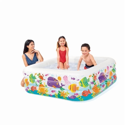 Piscina Inflable Intex Sea Aquarium 159 X 159 X 50 Cm, 340L