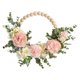 thumbnail image 2 of Guirnalda De Peonía Rosa Artificial Guirnalda Floral De Imitación Para Sala De Estar Con Ventana, 2 of 3
