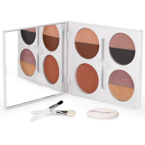 Paleta de Maquillaje Sheer Cover Look Sofisticado con Brocha
