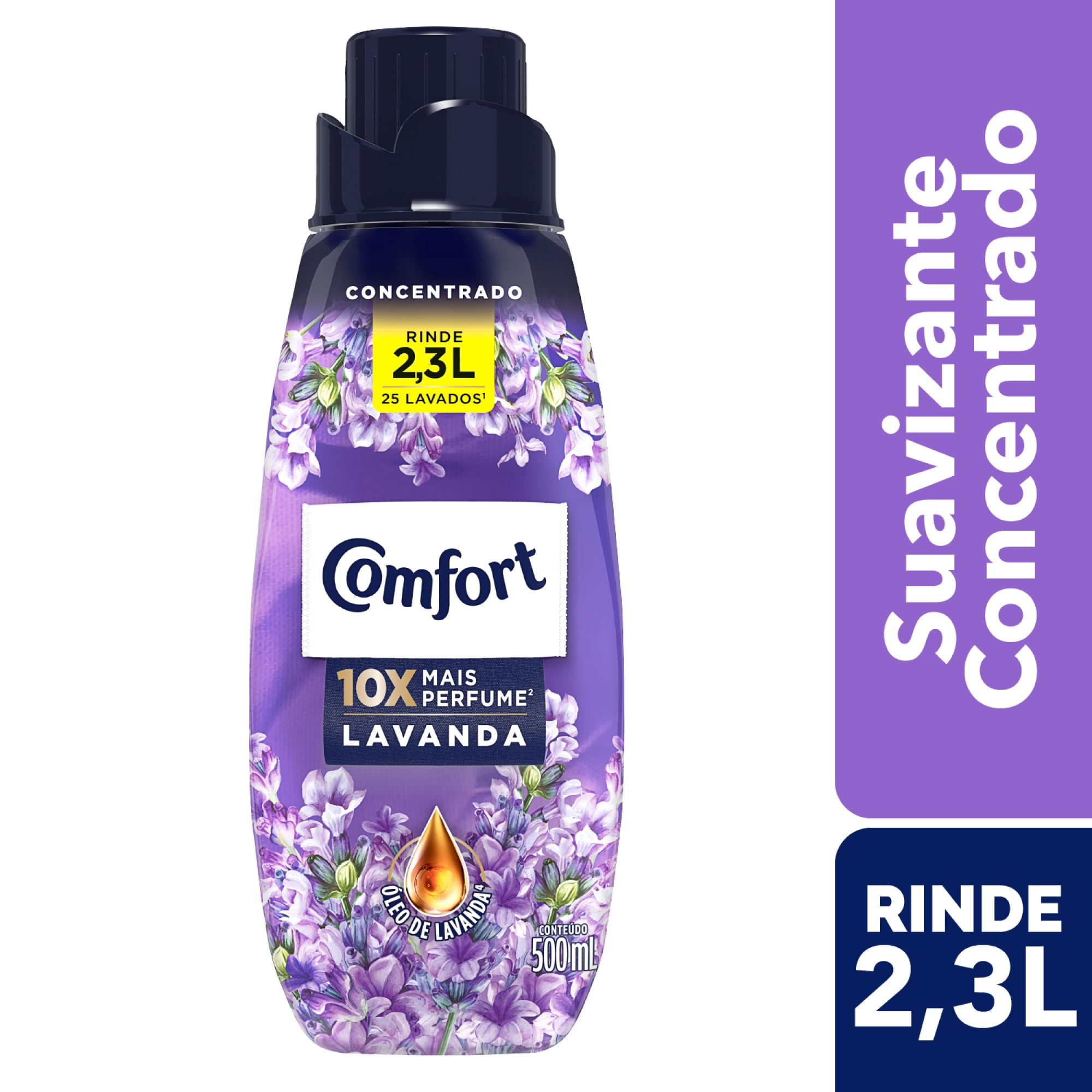 Suavizante Líquido Concentrado Lavanda Botella 500 ml Comfort