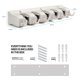 thumbnail image 2 of Garage Storage Systems - Soporte para fregonas y escobas HOME IT, color blanco roto, 2 of 7