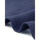 thumbnail image 5 of INSPIRE CHIC Top de Punto de Waffle para Mujer con Mangas Largas Blusas Peplum Babydoll XS Azul Oscuro, 5 of 6