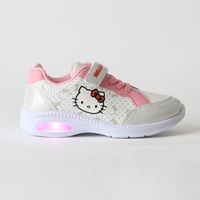 Zapatilla Luces Niña Velcro Blanco Hello Kitty