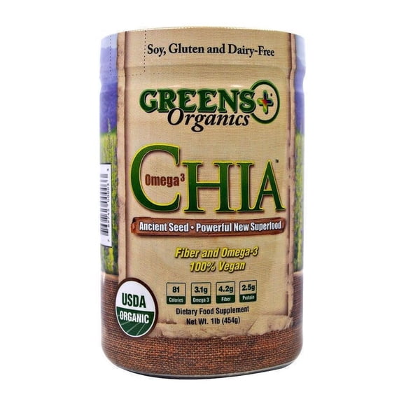 Organic Greens Semillas De Chia Organica Super Alimento 454g