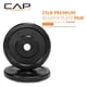 thumbnail image 2 of Disco bumper olímpico CAP Elite de 11.3 kg, par, caucho virgen, 2 of 6