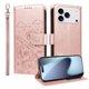 thumbnail image 5 of Funda Cartera para iPhone 17 Pro Perro Cachorro Grabado con Tarjetas Soporte Correa Rosa, 5 of 6