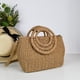 thumbnail image 2 of Bolso de mano tejido a mano con doble anilla de paja, estilo boutique, con diseño transfronterizo., 2 of 5