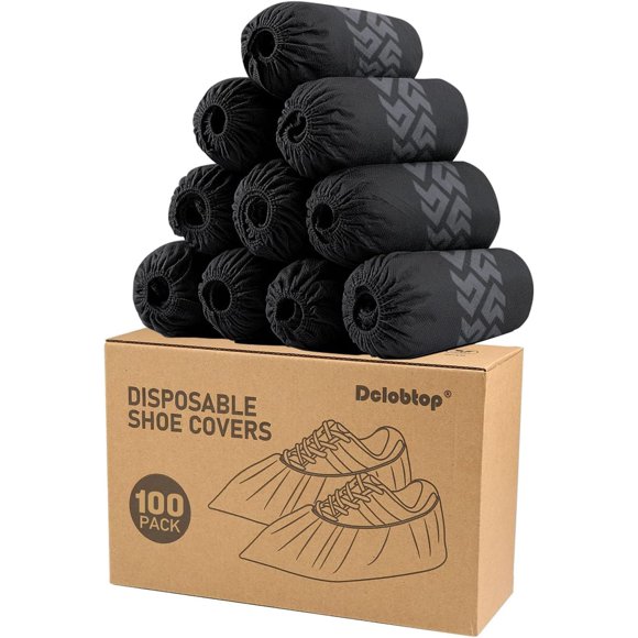 Cubrezapatos desechables DclobTop 100 uds negro reciclable