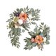 thumbnail image 5 of 2 Piezas De Corona Artificial Para Decoración Del Hogar, Adorno Para Puerta Delantera, Flor, Estilo De Ventana E, 5 of 5