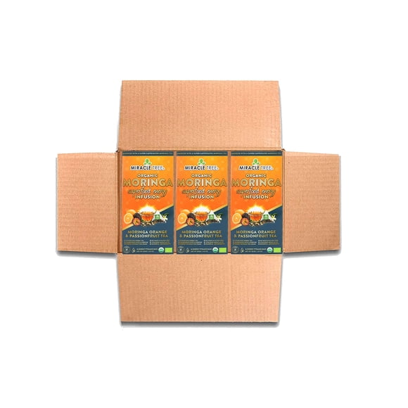 Té Miracle Tree Moringa 3x16 bolsas Naranja y Maracuyá