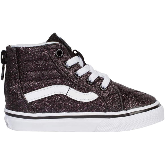 Zapatillas Vans SK8-HI Zip Glitter Stars negro/blanco puro talla infantil 3