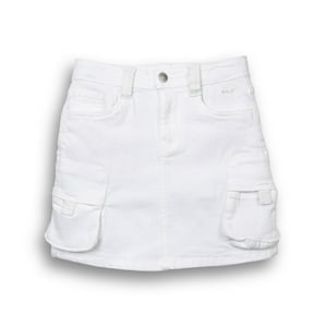 Falda Niña Blanco Pillin