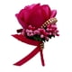 thumbnail image 4 of Estimulación Flor de rosa Broche Pin Ramillete de boda Pin Rosa Roja, 4 of 5