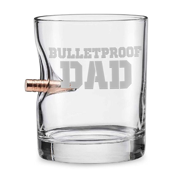 Vaso tipo Rocks BenShot 315 ml Bulletproof Dad, fabricado en EE. UU