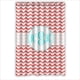 thumbnail image 1 of Cortina de ducha con monograma Chevron y ganchos (48 x 72 pulgadas), 1 of 3