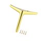 thumbnail image 2 of Patas De Muebles Resistentes Para Patas De Cama, Soporte Para Armarios, Muebles De TV, Estantes, Color Dorado, 2 of 3