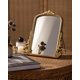 thumbnail image 2 of Espejo de maquillaje HSDDHOME vintage con arco de madera dorado, 30 x 24 cm, 2 of 9