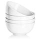 thumbnail image 1 of Juego de 4 cuencos de cerámica DOWAN, color blanco, 650 ml, para sopa, cereales, etc., 1 of 9