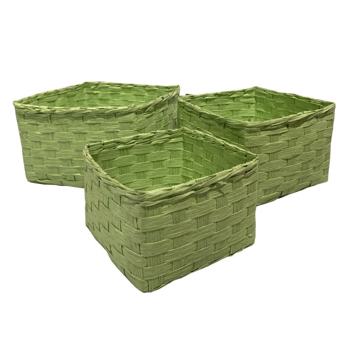 Bric - Cestas Verdes Fibras Set De 3