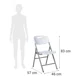 thumbnail image 3 of Silla Plegable Blanca, 3 of 3