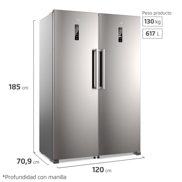 Refrigerador Fensa Congelador No Frost / Kit Twin 617 Litros | Lider
