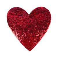 Magideal - Parche De Corazón Para Planchar, Parche De Reparación, Apliques De Costura, Decoración, Parche De Corazón Con Lentejuelas, Pegatina De Costura Para Ch