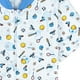 thumbnail image 2 of Pijama Infantil - Enterito de Algodón Corto - Deporte (Tallas 4 a 10) celeste 6, 2 of 4