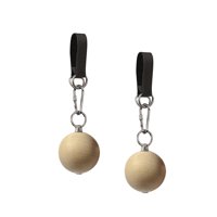 Magideal - Pelota De Escalada Con Agarre Eléctrico, Empuñaduras De Mano Para Fitness, Pelota De Escalada De Madera, Agarre De Agarre, Pelota De Tracción Para Ent Diámetro 8 Cm 1 Par