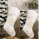 thumbnail image 1 of Pack 2 Botas Navidad Blancas con copos de nieve dorados, 1 of 3