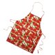 thumbnail image 2 of Delantal de algodón estampado delantal de frutas para manzana roja unisex, 2 of 5