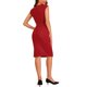thumbnail image 3 of INSPIRE CHIC Vestido de Tubo para Mujer Regreso a Clases Atuendo de Maestra Vestido Profesional de Oficina sin Mangas Rojo XL, 3 of 6