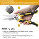 thumbnail image 5 of Scissors iedetok, acero inoxidable industrial, 9 pulgadas, mejora, 5 of 6