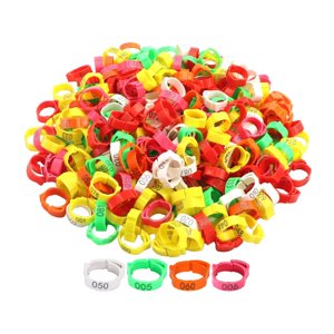 Ioensy - 100 Uds Bandas Para Pies De Aves De Corral Con Letrero Bandas Para Patas De Aves De Corral Para Patos Palomas Gansos