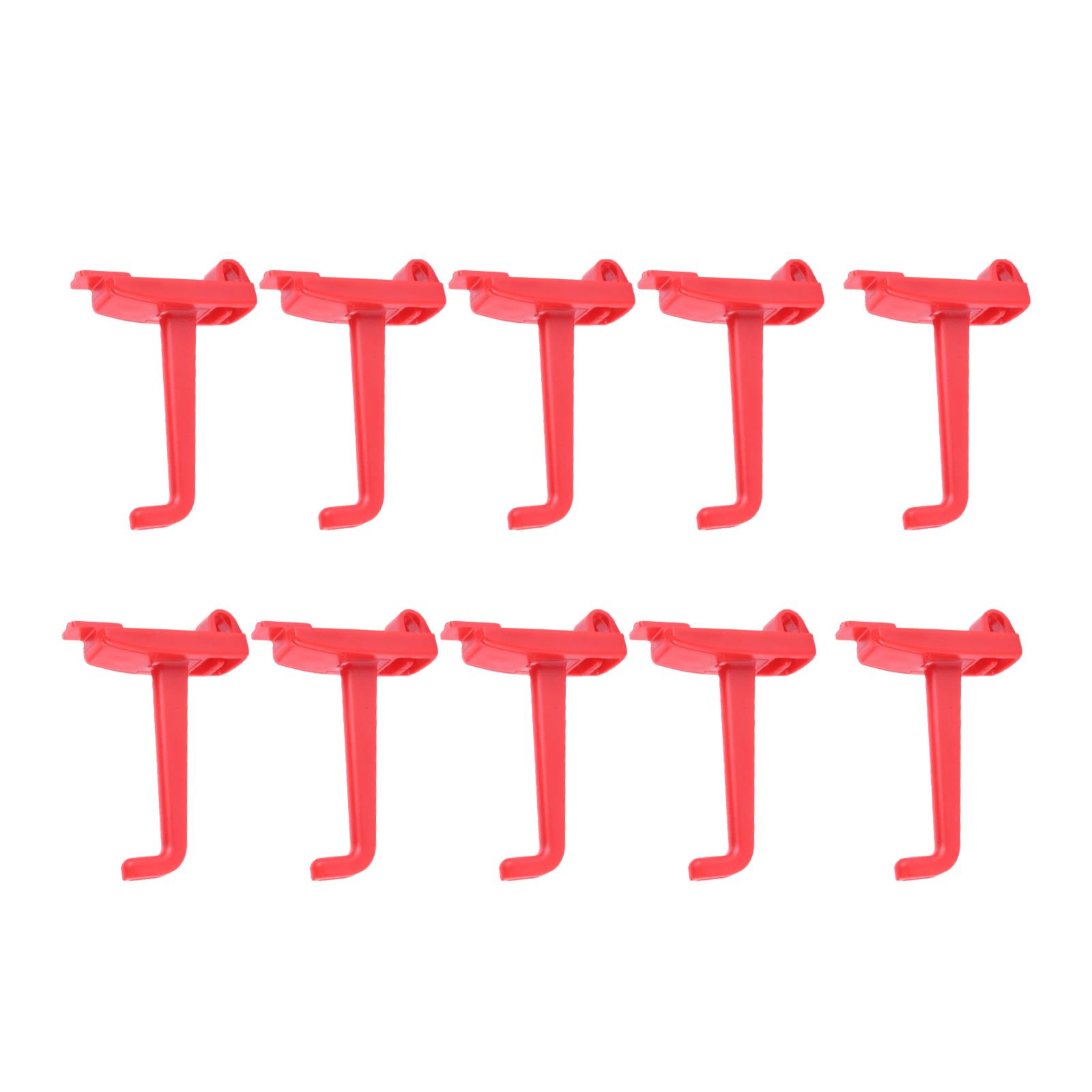 Magideal - 10X Ganchos Para Tablero, Soporte Para Llaves, Accesorios Para Estante, Llaves Métricas, Bandeja Para Llaves, Organizador De Llaves Para Cajas De Herr