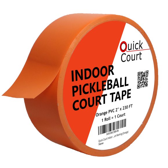 Cinta de Marcado Quick Court para Pickleball 58 cm x 70 m Naranja