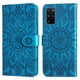 thumbnail image 1 of Funda tipo cartera FOXDOCK para Samsung Galaxy S20 Plus , diseño girasol en relieve, cuero PU, cierre magnético, soporte y tarjetero, 1 of 5