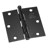 Bisagra De Acero Poli 3,5 X 3,5 Rústica Color Negro