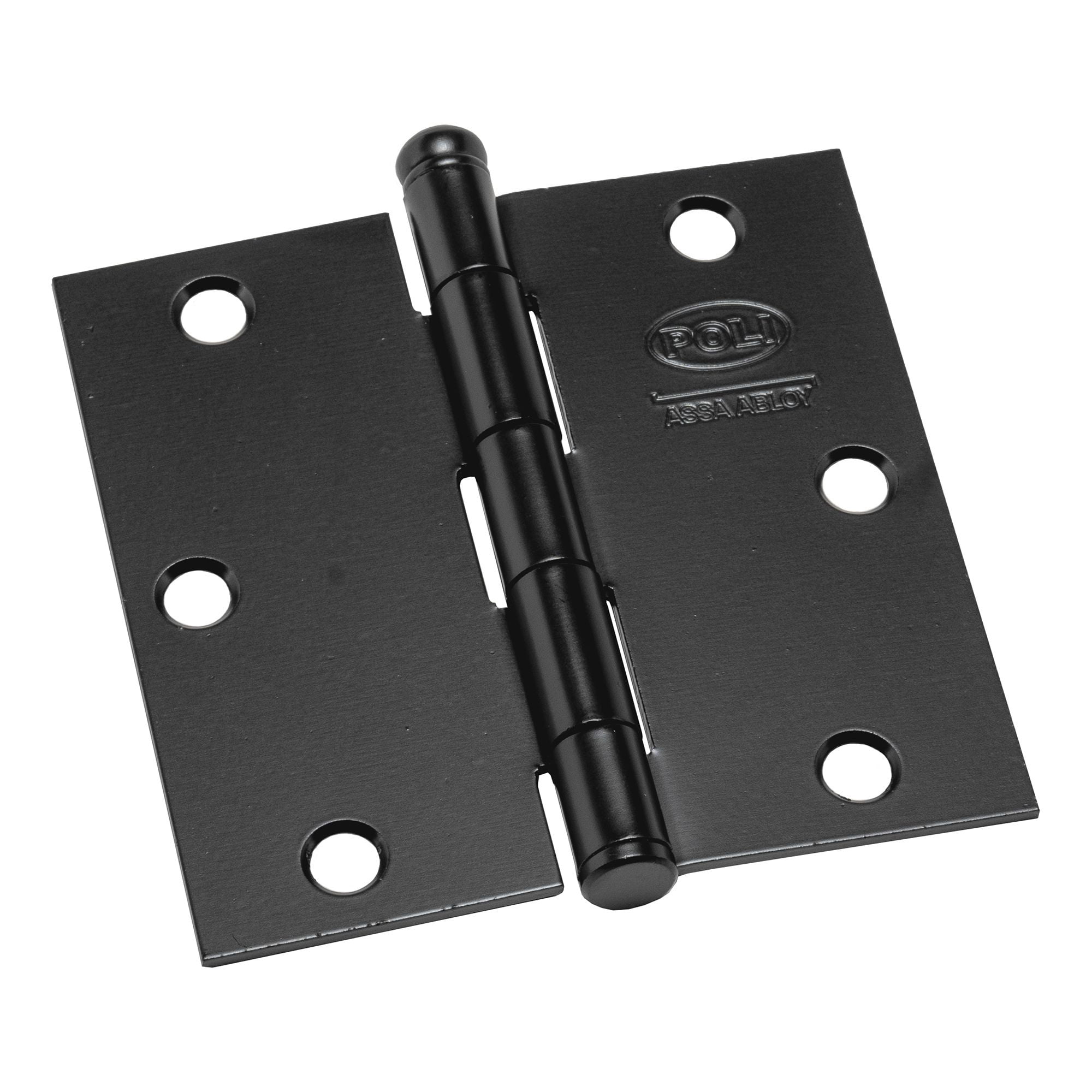 Bisagra De Acero Poli 3,5 X 3,5 Rústica Color Negro